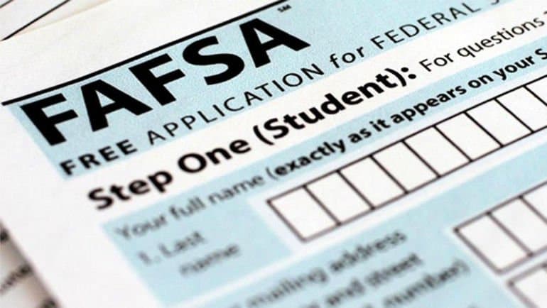 FAFSA application