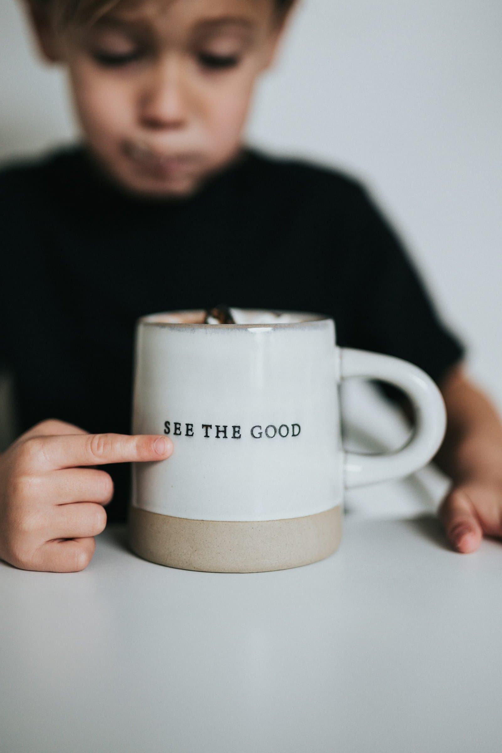 "see the good" coffee mug